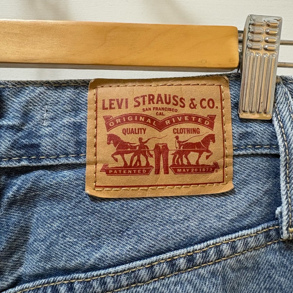 Levi's Light Blue Distressed Flare Jeans - Picture 4 of 4